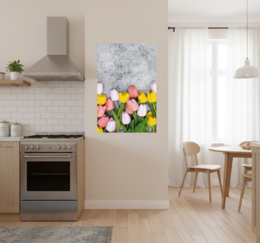 Küchenposter Ähnliche tulpenblumen - TenStickers