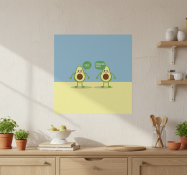 Küchenposter avocado gute fette zitat - TenStickers
