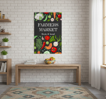 Küchenposter bauernmarkt - TenStickers