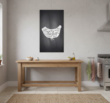 Küchenposter frisches hühnerei vom bauernhof - TenStickers
