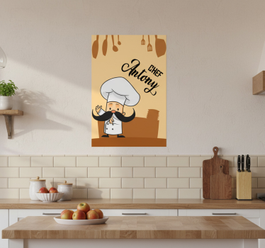 Küchenposter für den personalisierten koch - TenStickers