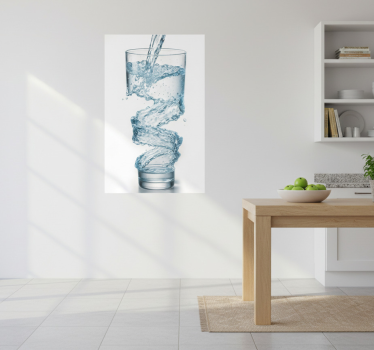 Küchenposter glas wasser - TenStickers