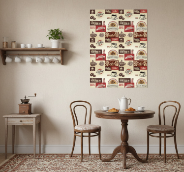 Küchenposter im retro-kaffee stil - TenStickers