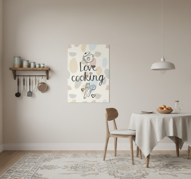 Küchenposter liebe zum kochen - TenStickers