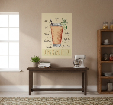 Küchenposter long island eistee rezept - TenStickers