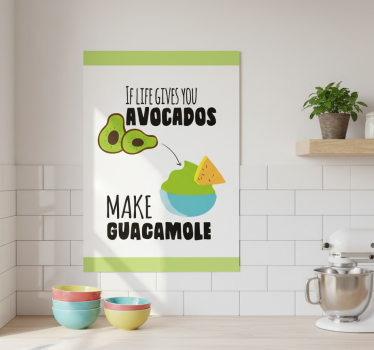 Küchenposter lustiger avocado-wortwitz - TenStickers