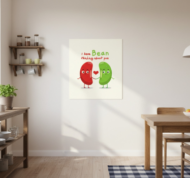 Küchenposter lustiger spruch mit bohnen - TenStickers