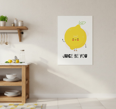 Küchenposter lustiger spruch mit gelbem zitrone - TenStickers