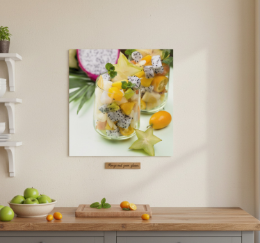 Küchenposter mango und grüne gläser - TenStickers