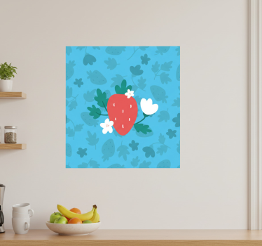 Küchenposter mit buntem früchte- und blumenmuster - TenStickers