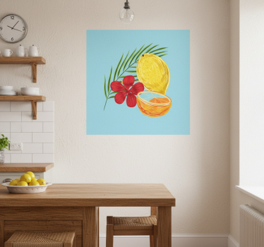Küchenposter pastell zitronenfrüchte design - TenStickers