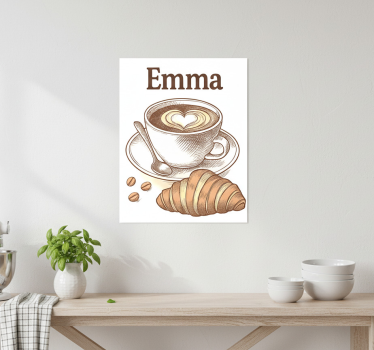Küchenposter personalisiertes kaffeedesign - TenStickers