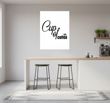 Küchenposter tasse kaffee minimalistischer stil quadres 3 - TenStickers