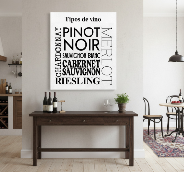 Küchenposter weinsorten - TenStickers