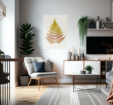 Poster Pflanzen Braunes Farnblatt - TenStickers