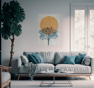 Poster Baum Sonnenaufgang - TenStickers