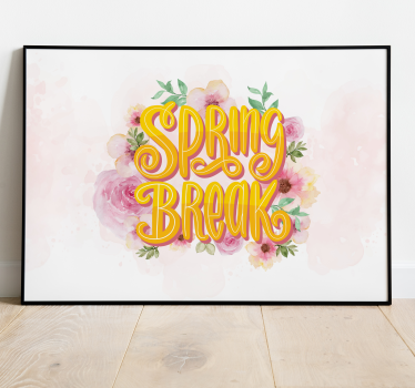 Blumenposter frühlingsferien - TenStickers