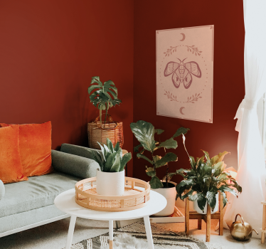 Poster Tiere Boho Schmetterling - TenStickers