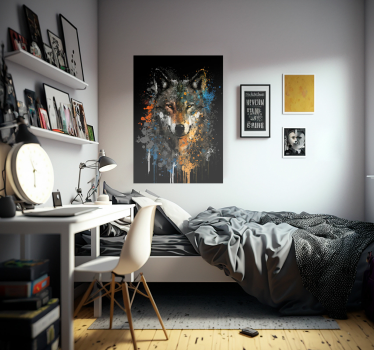 Poster sonstige Tiere wolfsmalerei - TenStickers
