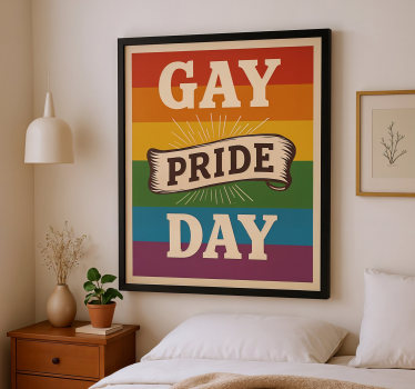 Poster Zitat gay-pride-tag - TenStickers