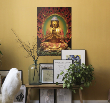 Poster Buddha im Schneidersitz - TenStickers