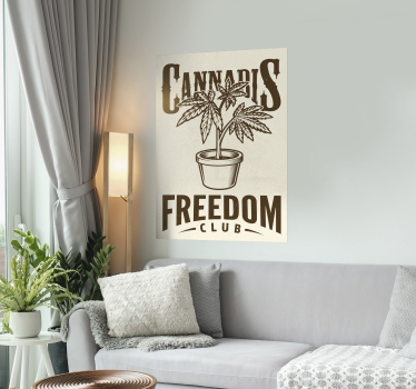 Poster Cannabis Club - TenStickers