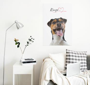 Hunde-Poster hundeliebe Design - TenStickers