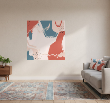 Poster wohnzimmer abstrakte wandkunstformen - TenStickers