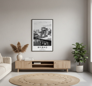 Poster wohnzimmer bilbao fotografie - TenStickers