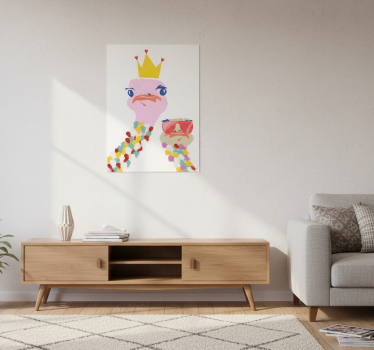 Poster wohnzimmer bunte strauße im künstlerischen stil - TenStickers