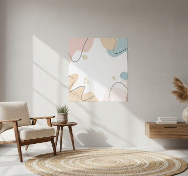 Poster wohnzimmer im grunge wandkunst stil - TenStickers