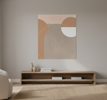 Poster wohnzimmer im unregelmäßigen geometrischen stil - TenStickers