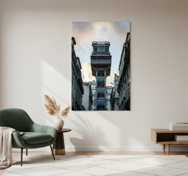 Poster wohnzimmer lisboa aufzug - TenStickers