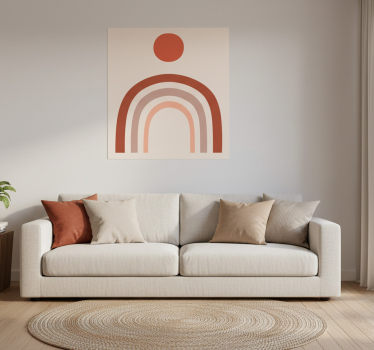 Poster wohnzimmer regenbogen wandkunst - TenStickers
