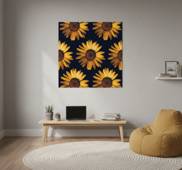 Poster wohnzimmer sonnenblume gelb - TenStickers