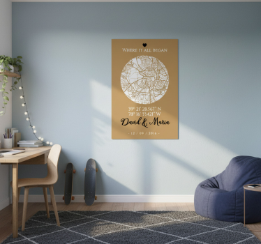 Poster wohnzimmer wo alles begann - TenStickers