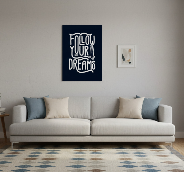 Poster zitat folge deinen träumen - TenStickers