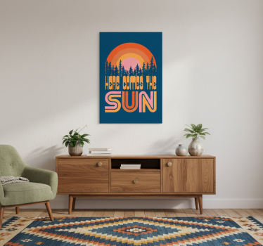 Poster zitat vintage sonne - TenStickers