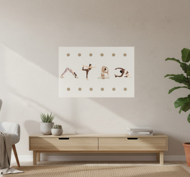 Poster zitat yoga posen sequenz - TenStickers