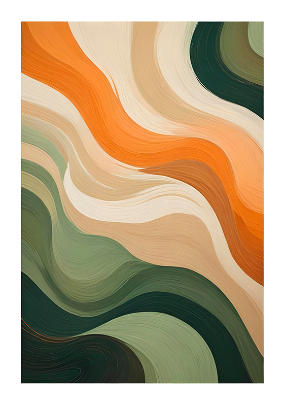 Kunstdrucke mehrfarbige pastellfarben - TenStickers