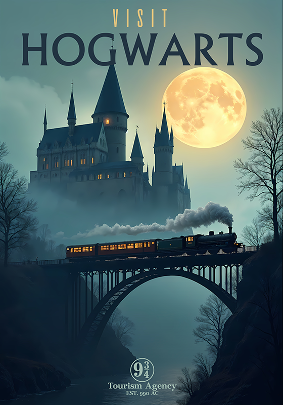 Jugendzimmer Poster besuchen sie hogwarts - TenStickers