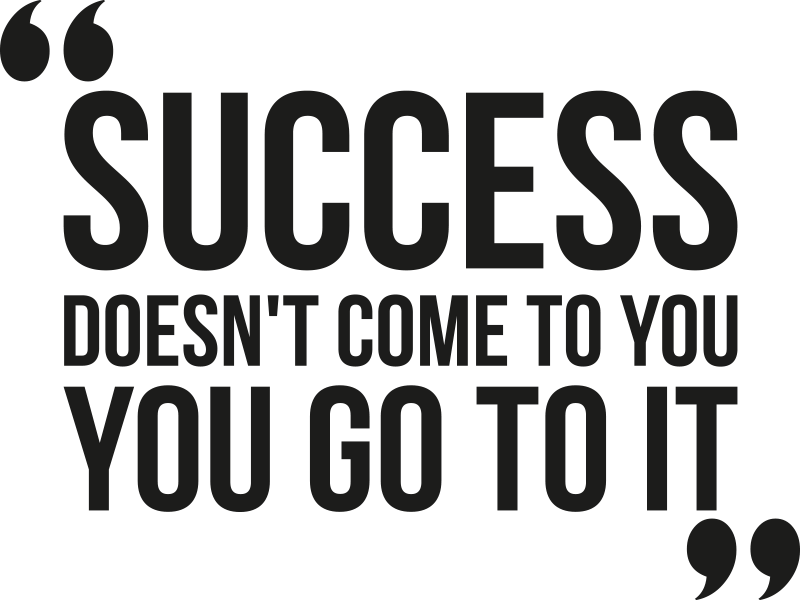 Poster büro erfolg durch großartiges design - TenStickers