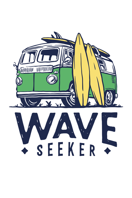 Jugendzimmer poster surfer van für jugendliche - TenStickers