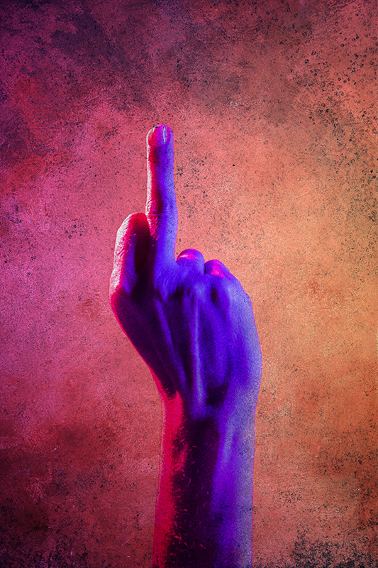 Jugendzimmer poster jugendlicher f*ck you - TenStickers