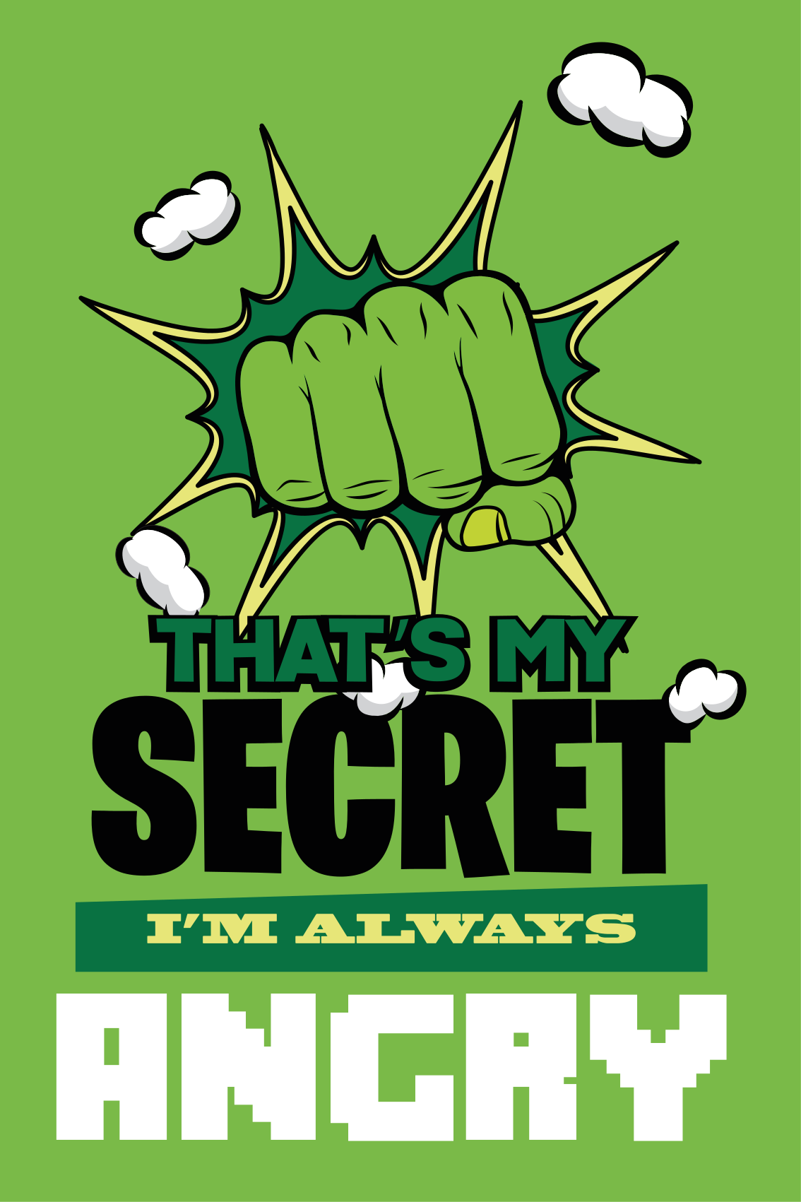 Jugendzimmer poster ich bin immer wütend - TenStickers