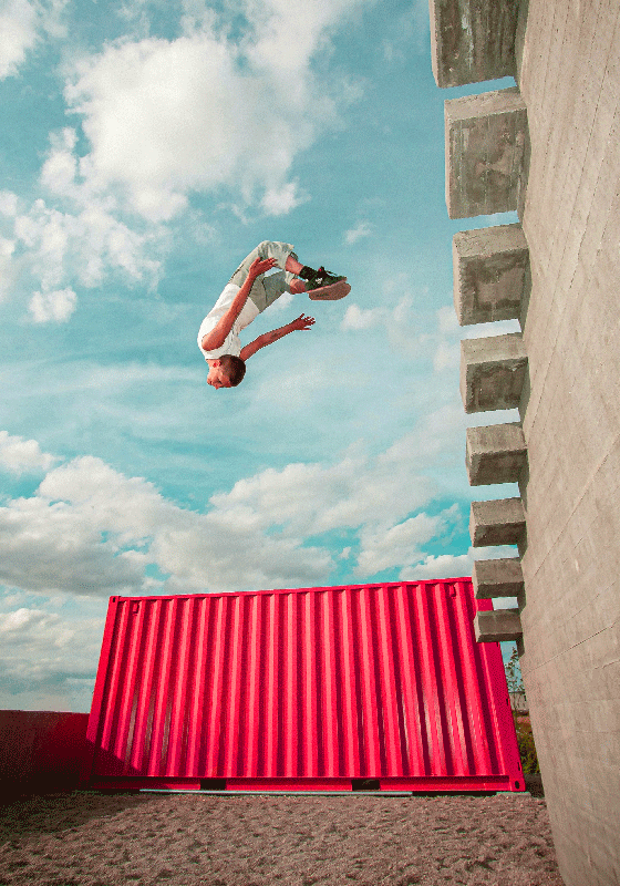 Jugendzimmer poster parkour abenteuer - TenStickers