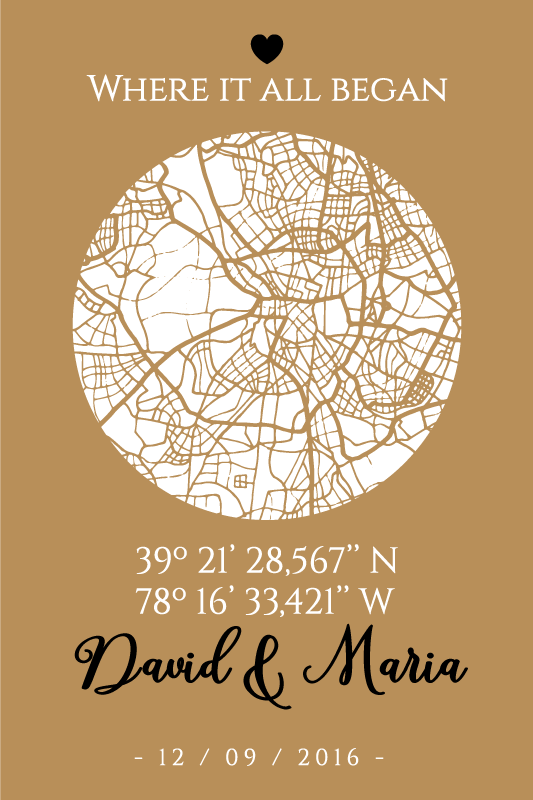 Poster wohnzimmer wo alles begann - TenStickers