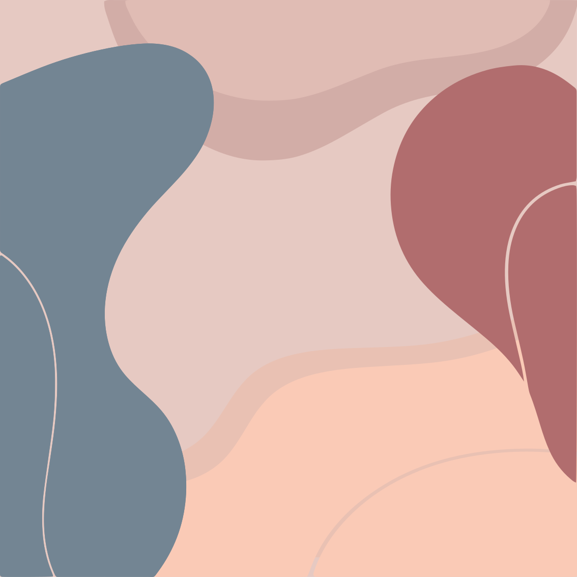 Poster wohnzimmer in sanften wandkunstfarben - TenStickers