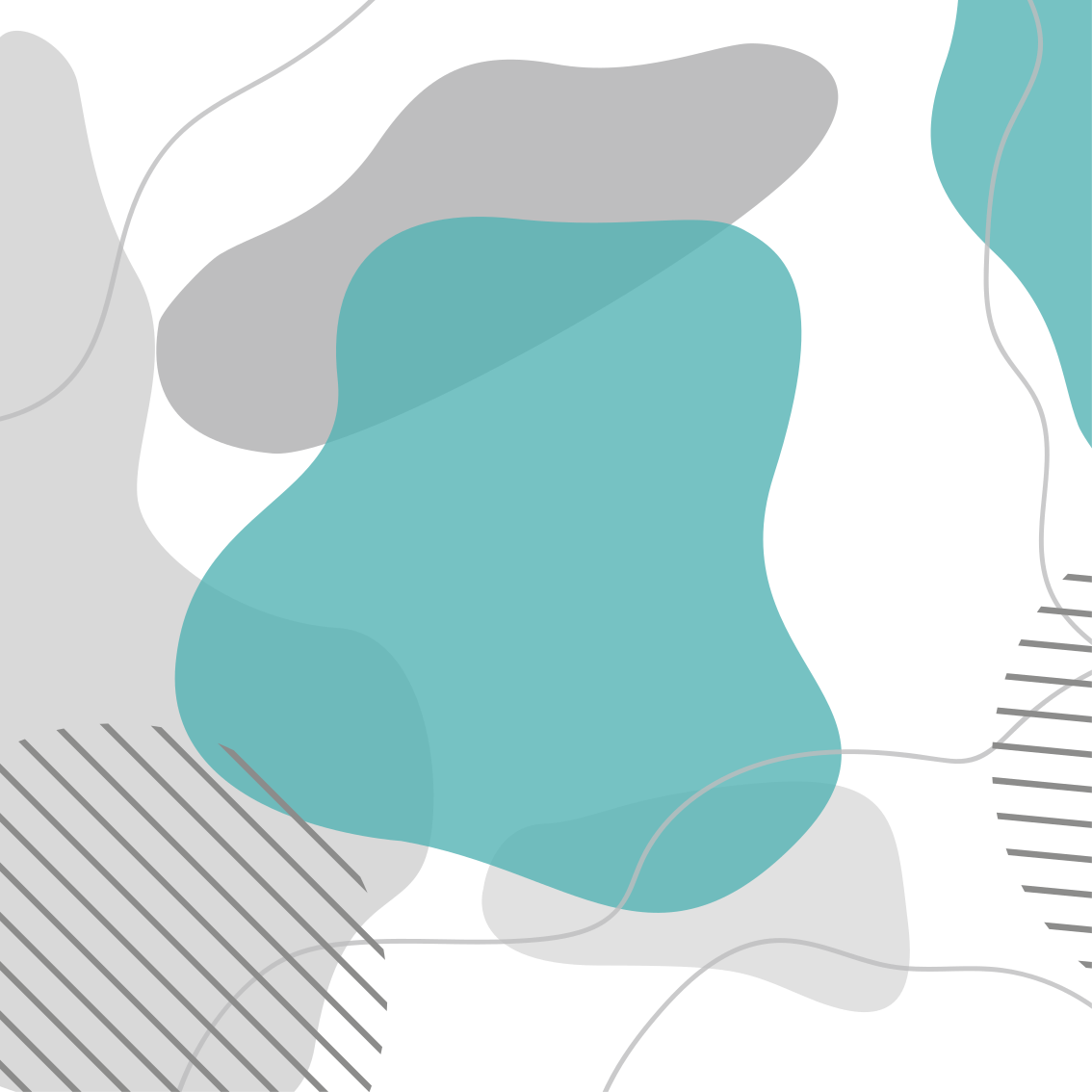 Poster wohnzimmer in blau und grün wandkunst formen - TenStickers