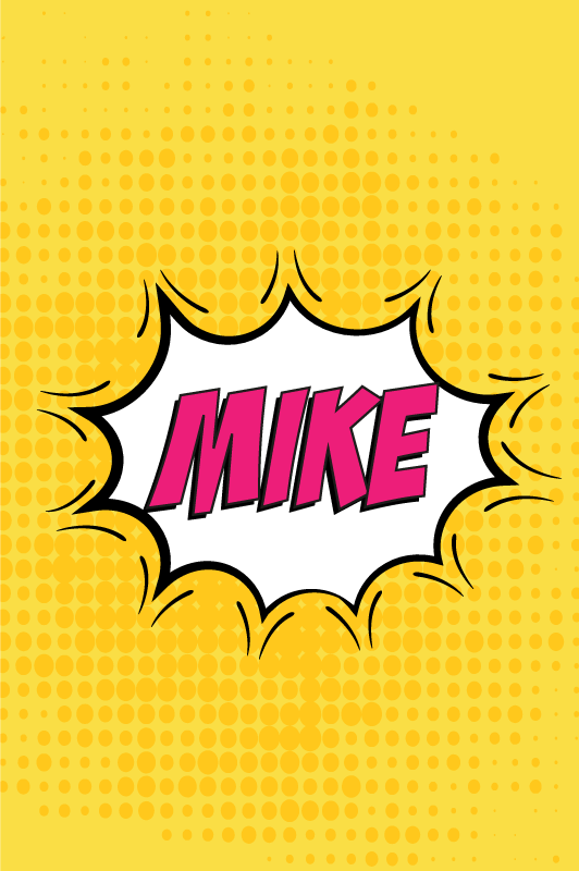 Poster kinderzimmer comicbuchname - TenStickers